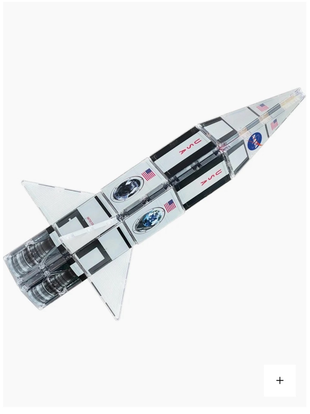 NASA Rocketship Magnetic Tiles 18-Piece Set